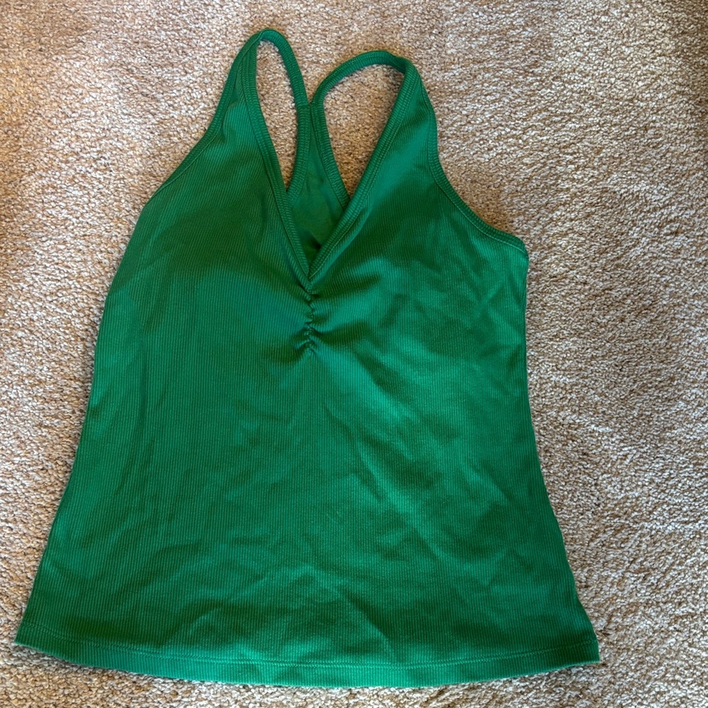 Old NavyGreen Racerback V-Neck Women's Tank Top